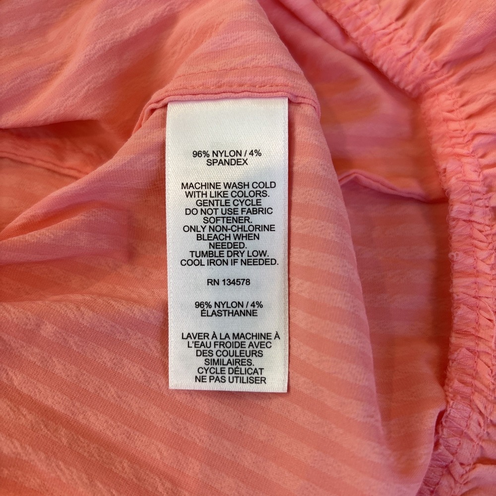 Vineyard Vines Harbor Tiered Ruffle Sleevelss Dress Tearose Size MED Feminine - Picture 8 of 9